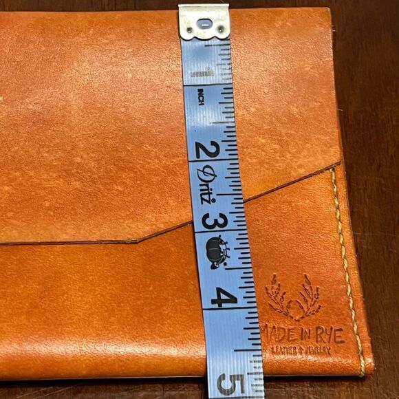 Top Grain Genuine Handmade Leather Pencil Case Pouch by Made in Rye - Picture 5 of 8
